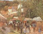 Camille Pissarro, A Fair at the Hermitage near Pontoisem